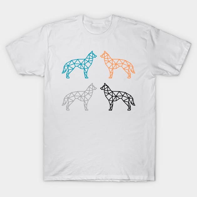 Geometric Dogs T-Shirt by Pacific West